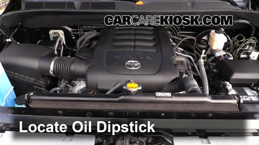2015 Toyota Tundra Platinum 5.7L V8 Oil Check Oil Level